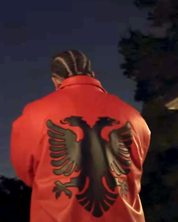 Genuine Red Leather Drake Jacket